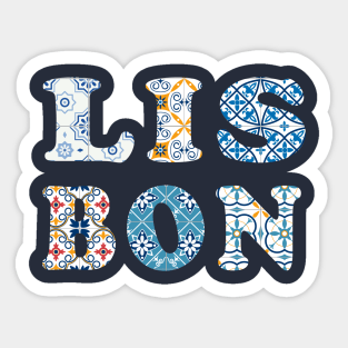 Lisbon Portuguese Tiles Sticker